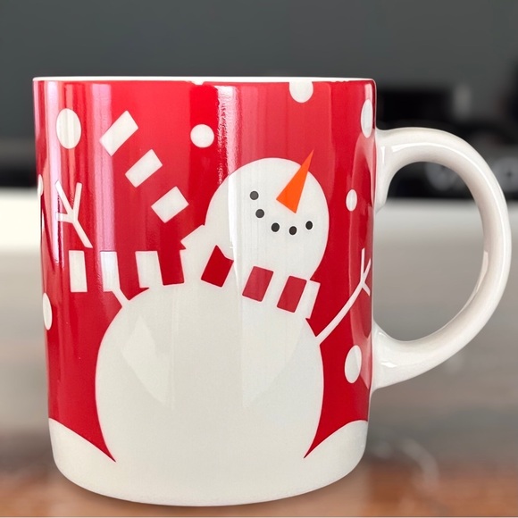 Crate & Barrel Snowman Christmas Winter Coffee Mug - Picture 2 of 7
